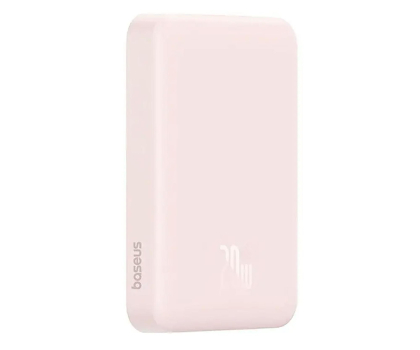 Powerbank BASEUS Magnetic Mini 10000mAh, USB-C 30W (różowy)